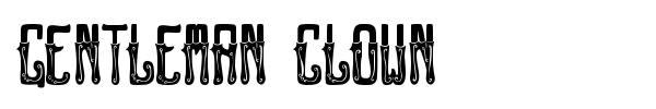 Gentleman Clown font preview